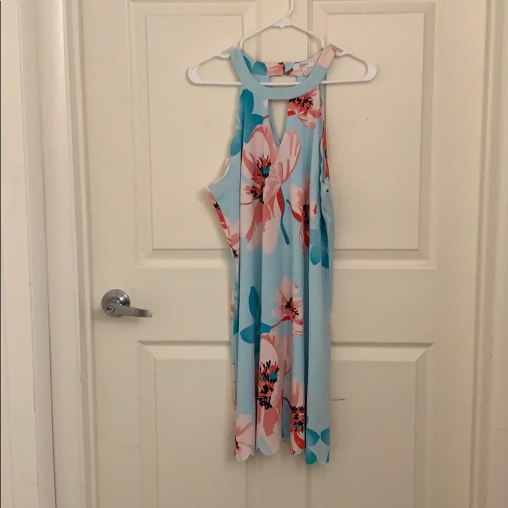 High neck dress